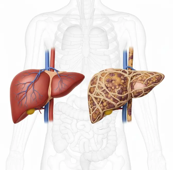Liver cirrhosis specialists in London consulting patient about liver disease