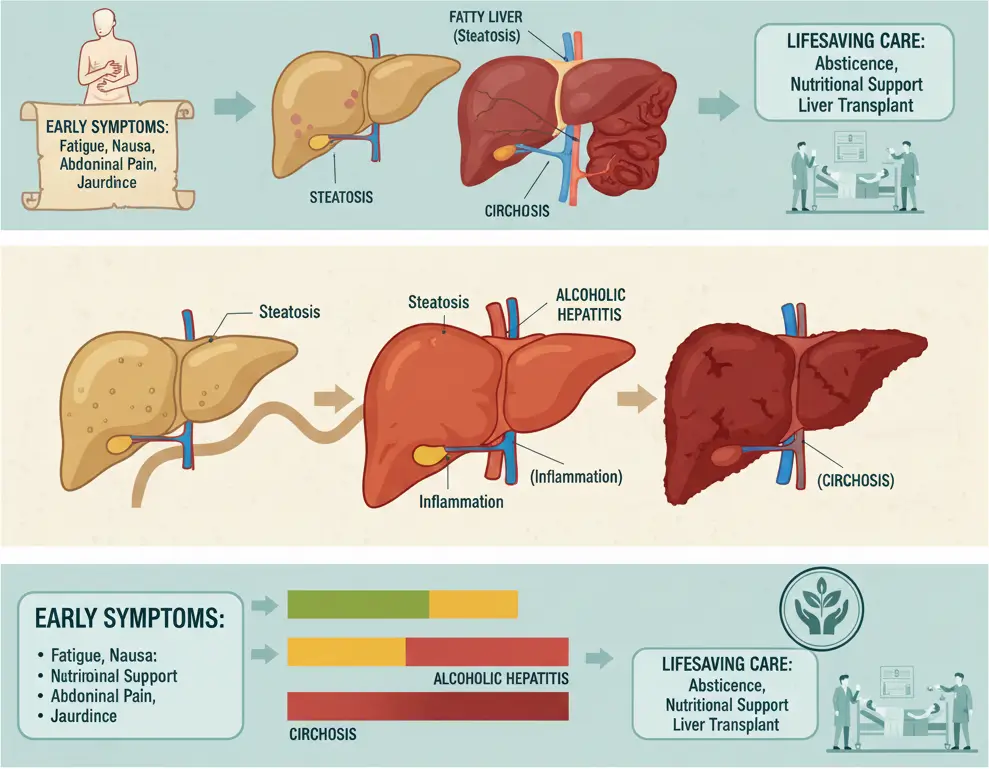 Stages of Alcohol-Related Liver Disease